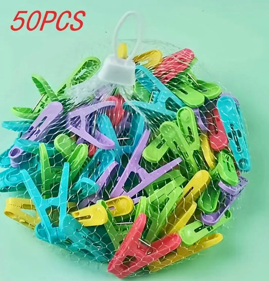 50 Pcs Clothespin Clips