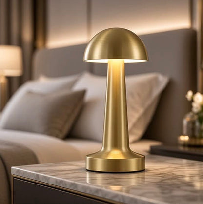 Rechargeable 3 Modes Metal Mushroom Lamp