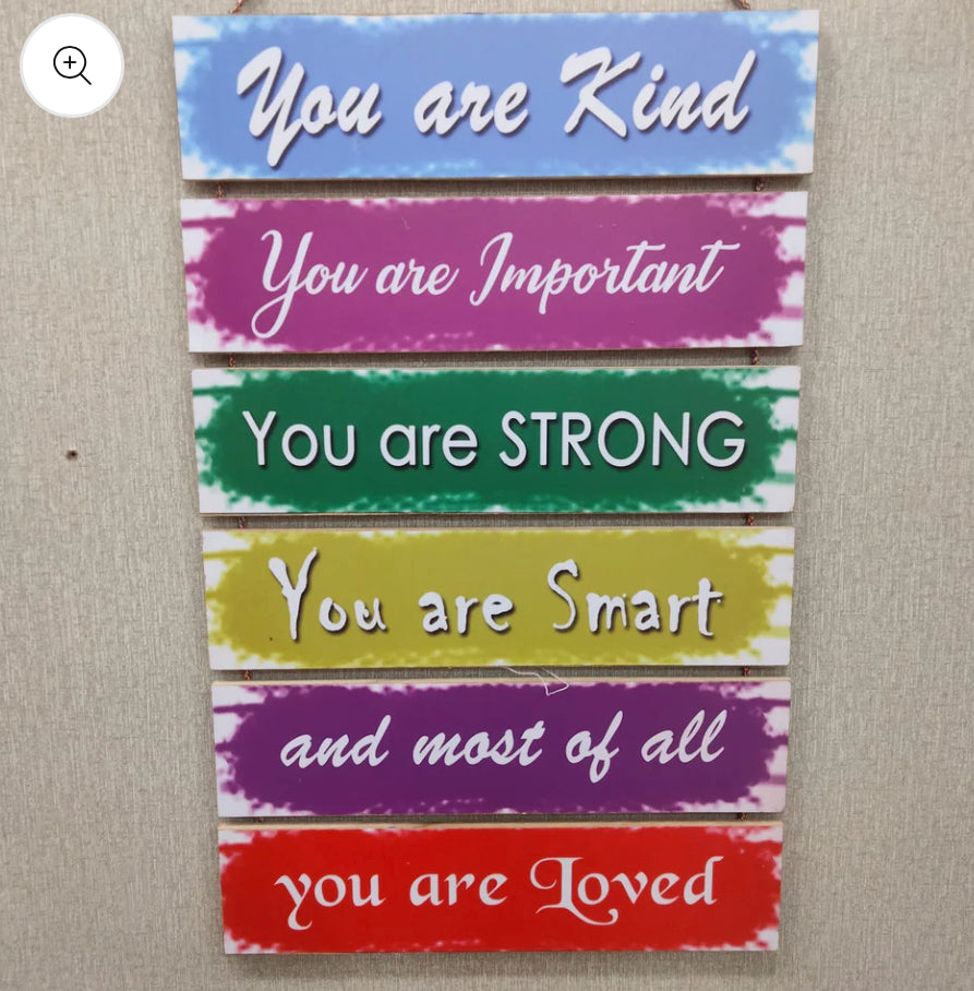 6 Step Wall Hanging Be Yourself Motivation for Wall Home Decoration