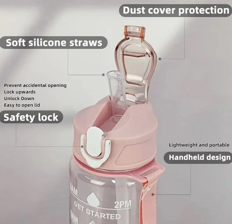 900ml Leakproof Water Bottle with Straw