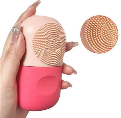 2 in 1 Silicone Ice Roller and Mini Portable Facial Cleanser