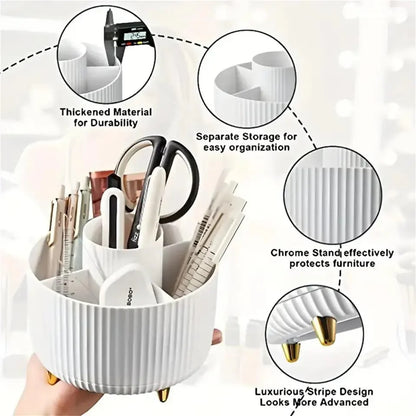 360 Rotating Makeup Brushes Holder