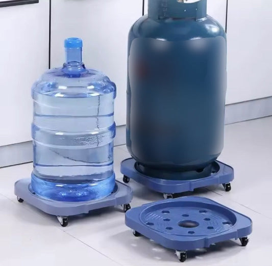 Moveable Base with Wheels for Bottles