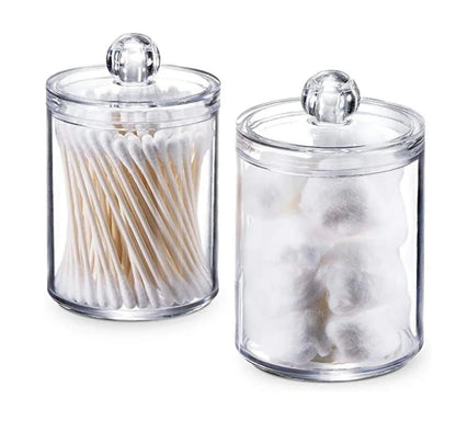 Acrylic Cotton Swab Storage Holder Organizer