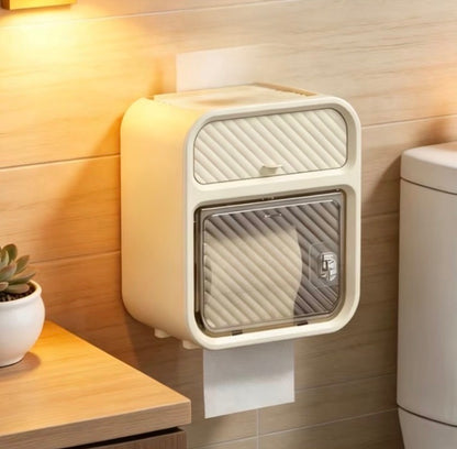 Wall Mounted Tissue Holder with Drawer