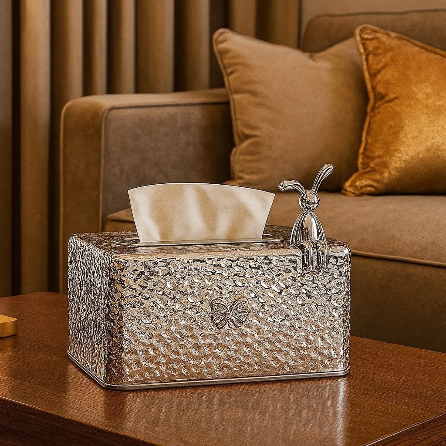 Acrylic Crystal Design Tissue Box
