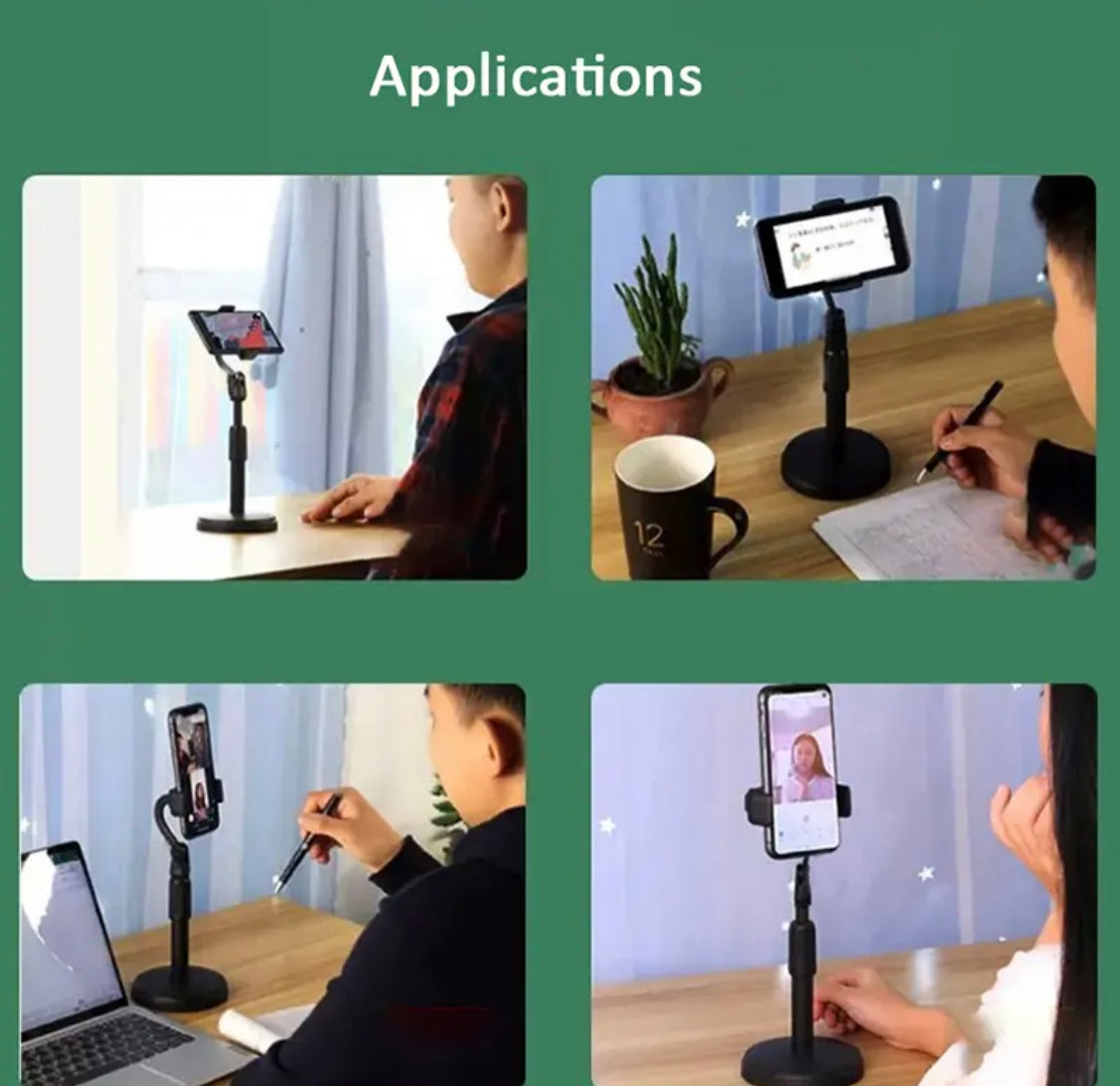 360 Rotation Mobile Phone Holder Tripod Stand