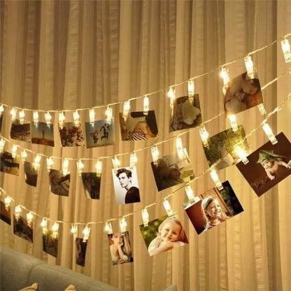 20 LED Photo Clip Holder String lights