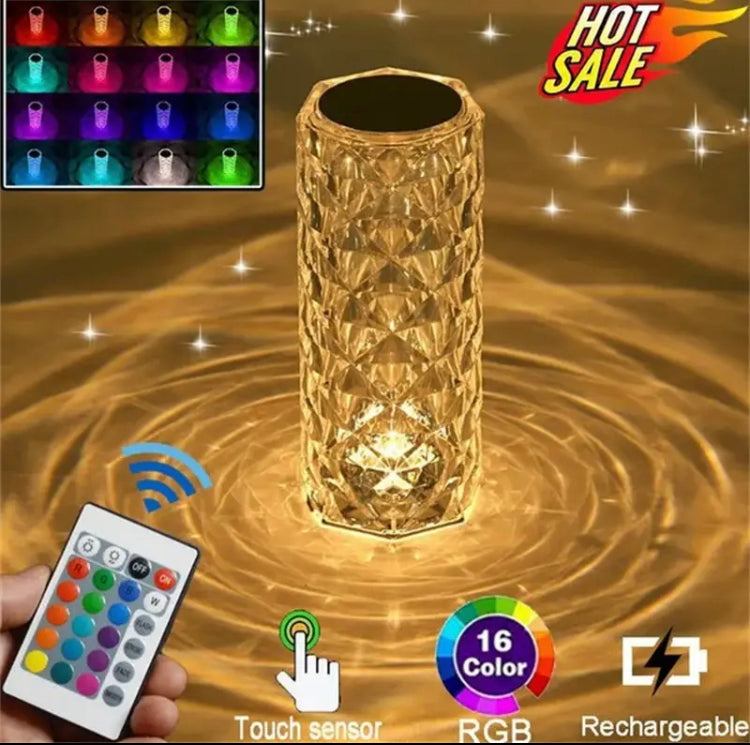 16 Colours LED Touch Lamp with Remote Control