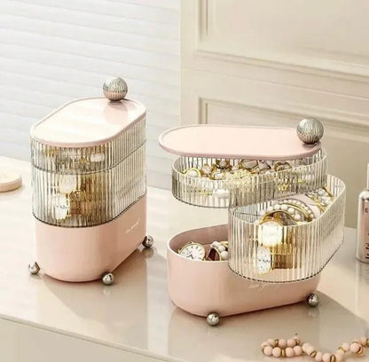 3 Layer Dust proof Jewellery Organizer Jewellery Box