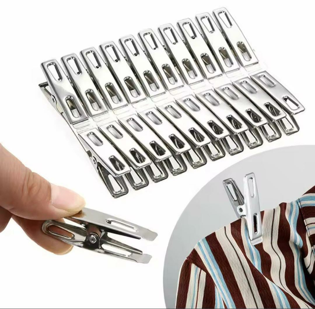 Pack of 20 Stainless Steel Clips
