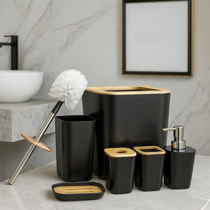 6 Pcs Square Bathroom Set (Best Quality)