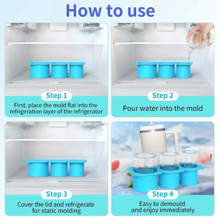 Silicone Ice Cube Tray for 40oz Tumbler Mug