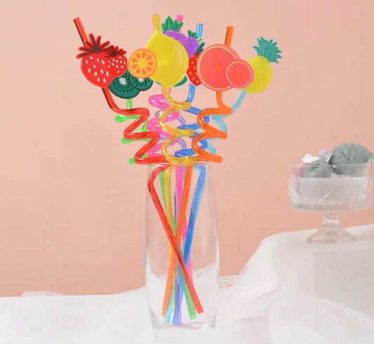 Pack of 4 Reusable Fruit Straw