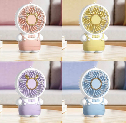 Portable USB Rechargeable Mini Cartoon Cute Handheld Fan