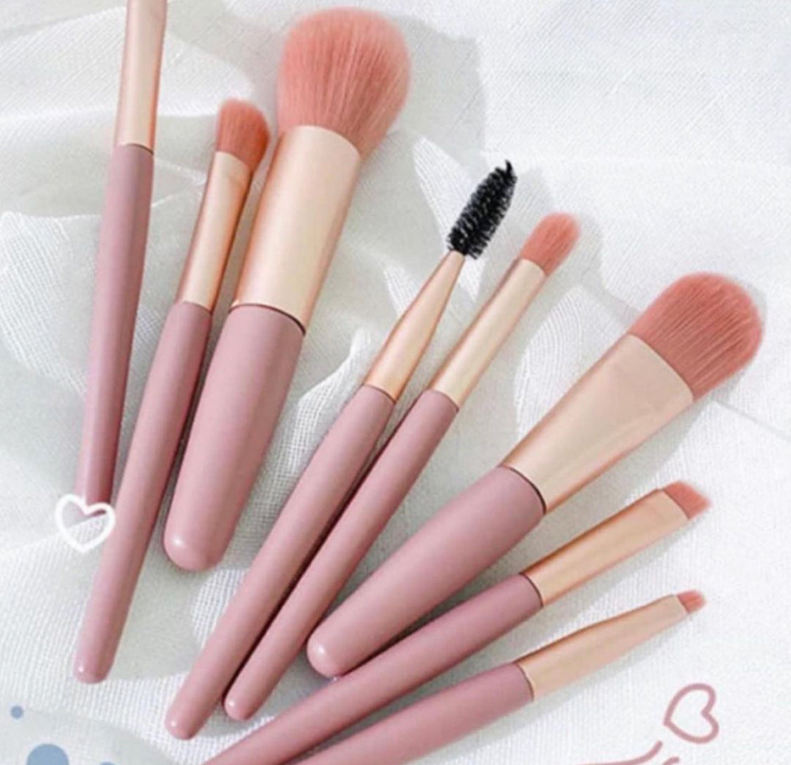 8 pcs Mini Makeup Brushes Set