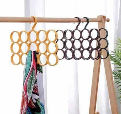 Multifunctional 15 Holes Scarf Storage Hanger