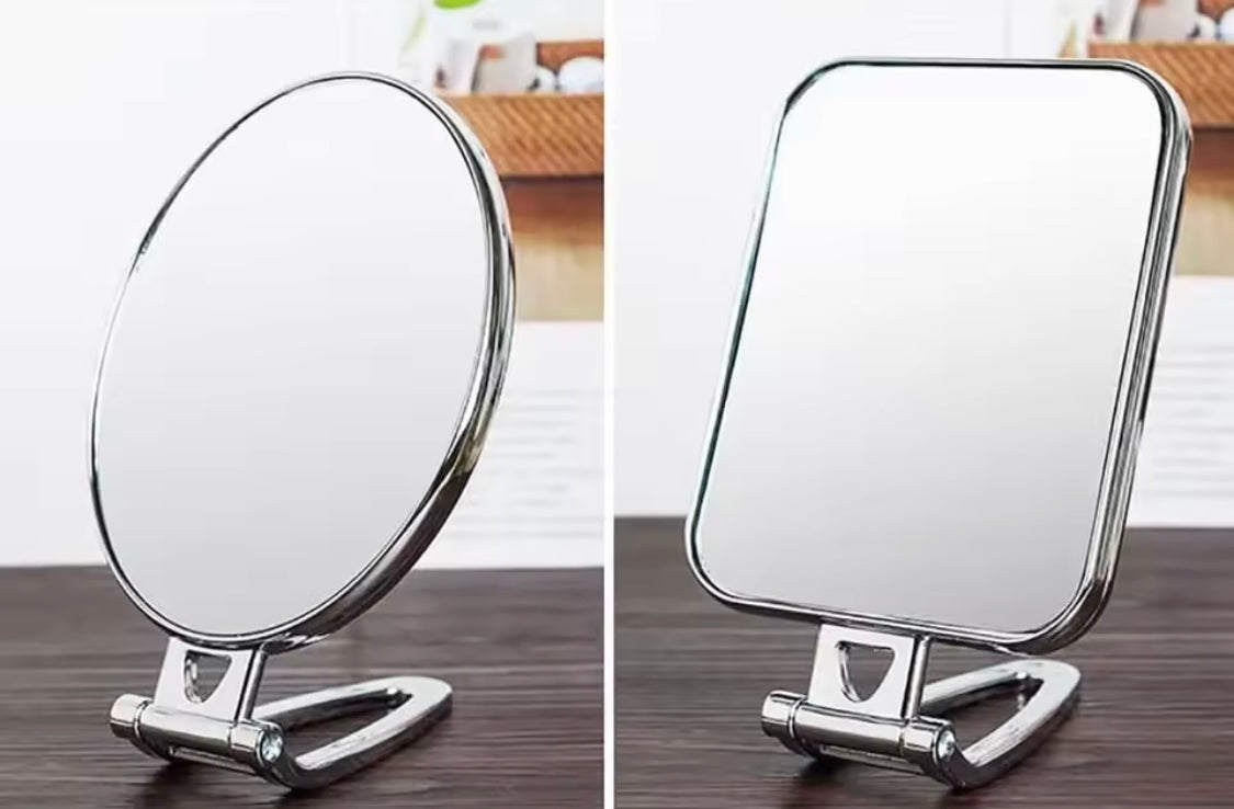 Double Side Makeup Mirror with Stand