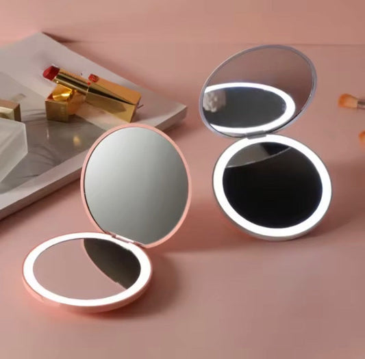 LED Light Rechargeable Pocket Mirror