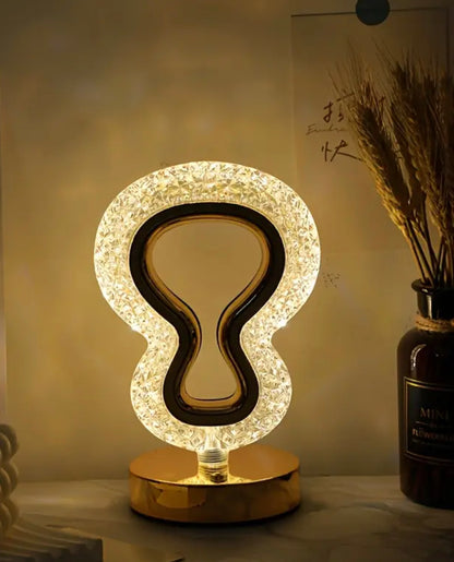 New LED Crystal Table Lamp Touch Sensor Rechargeable with 3 Modes Changeable