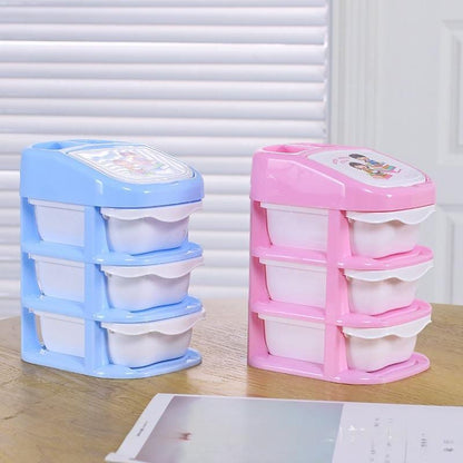 3 Drawers Desktop Storage Organizer Storage Box