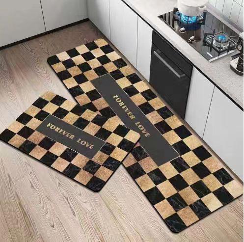 2 Pcs Non Slip Floor Mat Set