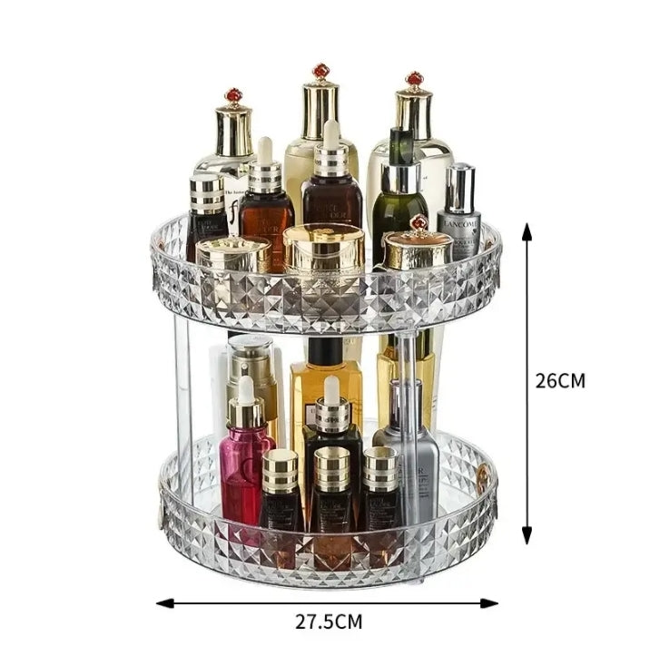 2 Layer Acrylic Makeup Cosmetic Organizer