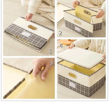 Clothes Storage Box with Cover Lid