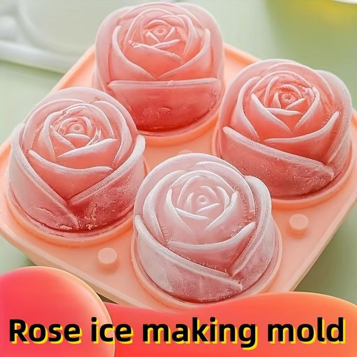 Rose Silicone Ice Cube Tray Making Mould