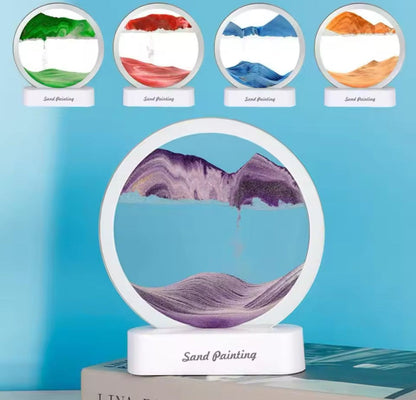 3D Led Light Sand Timer For Home Decoration