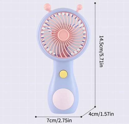 1PC Cute Snail Rechargeable Fan