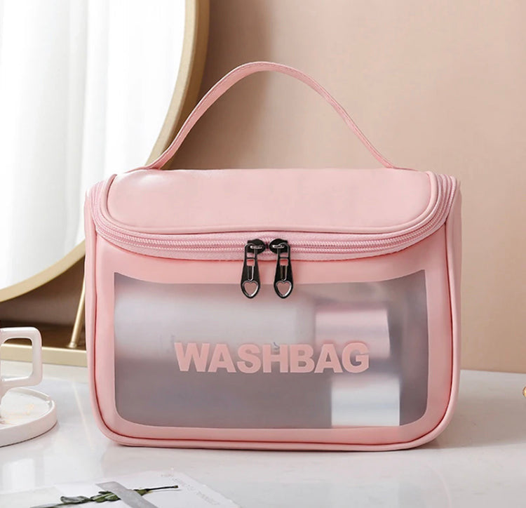 Pu Portable Makeup Bag Cosmetic Pouch Travel Friendly