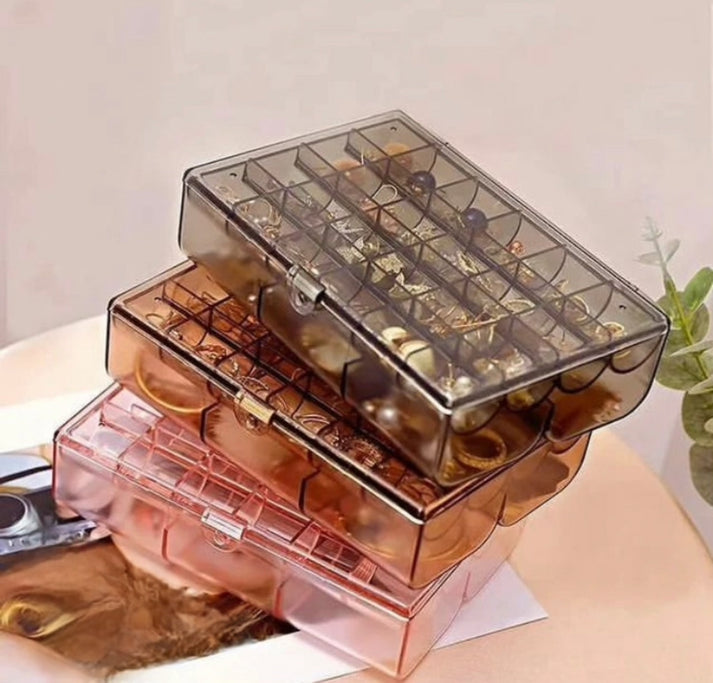 Acrylic Dustproof Jewellery Box Organizer