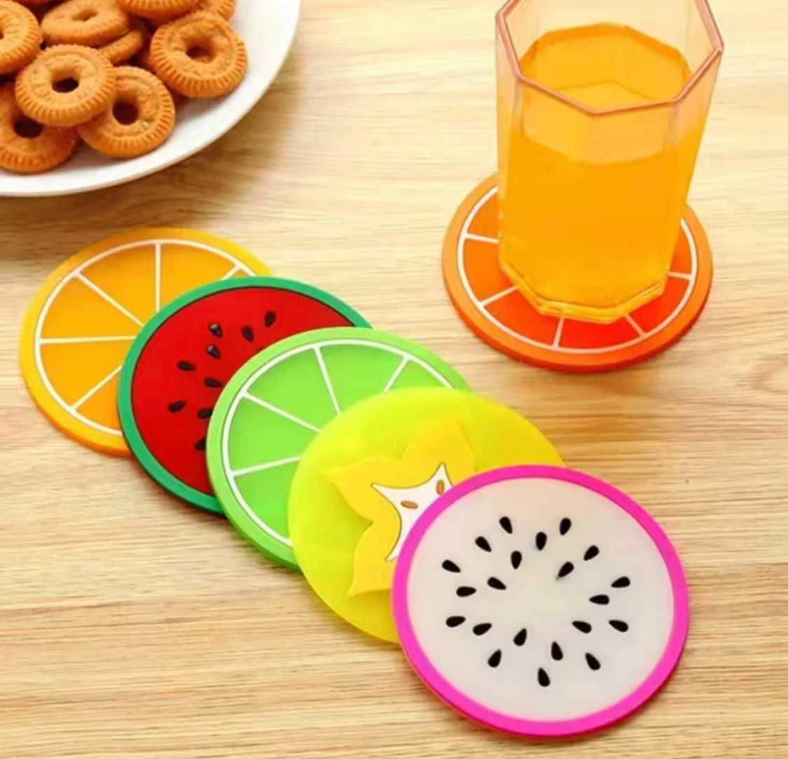 6 pcs Silicone Tea Mat Coasters Set