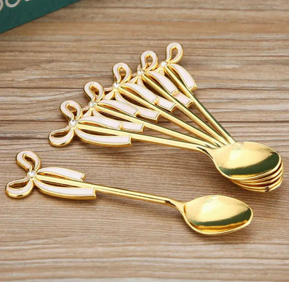 Swan Duck with 6 Tea Spoon Set