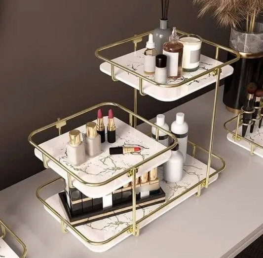 3 Layer White Marble Organizer