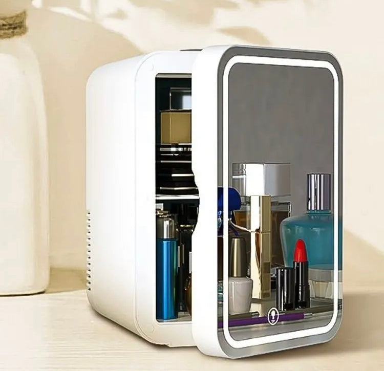 4L Makeup Fridge with 3 Colours Light with Mirror