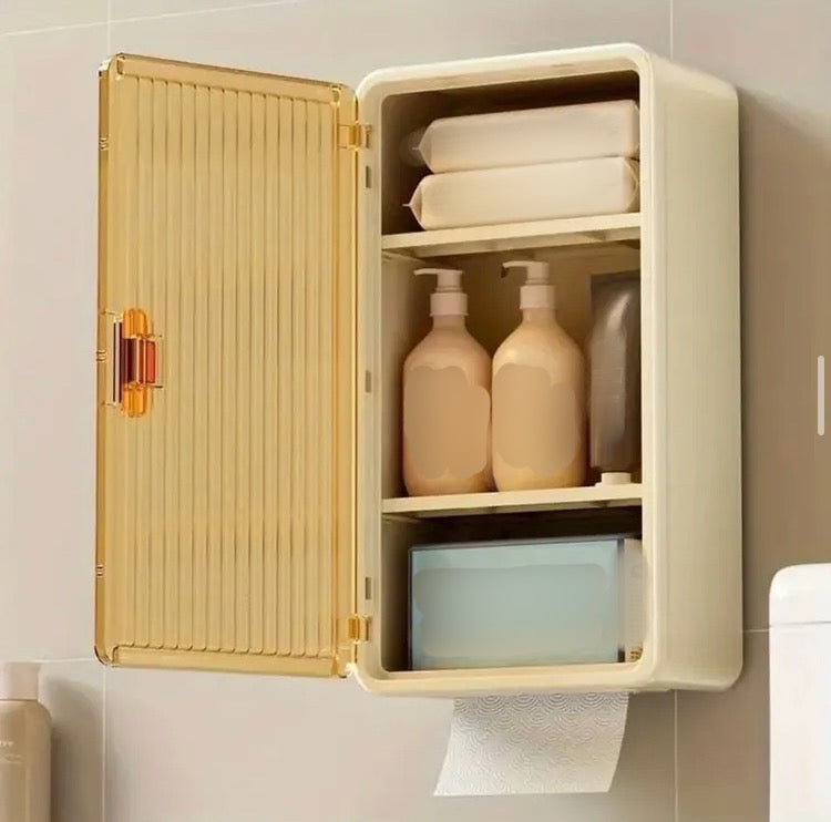 2 in 1 Wall Cabinet with Tissue Holder