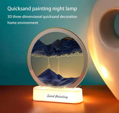 3D Led Light Sand Timer For Home Decoration