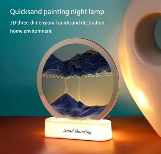 3D Led Light Sand Timer For Home Decoration