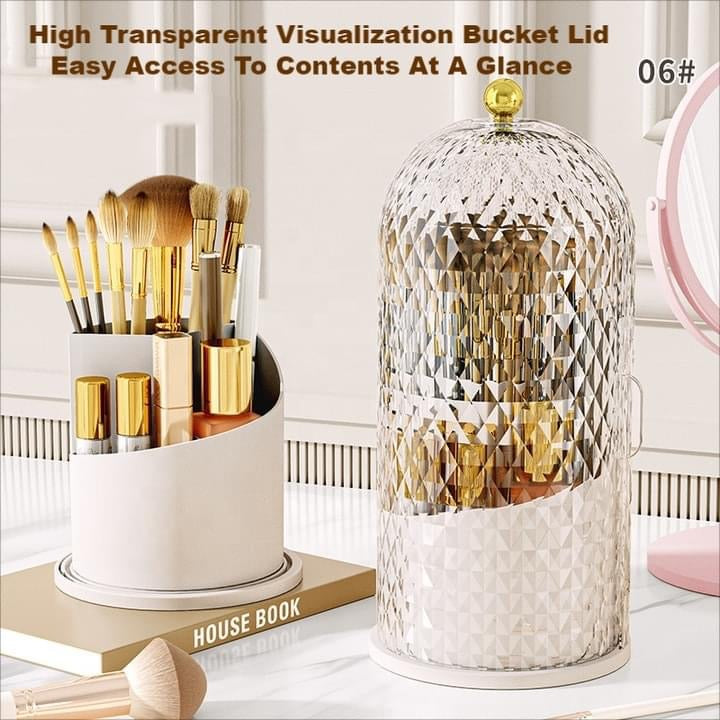 360 Rotating Brushes Holder Organizer