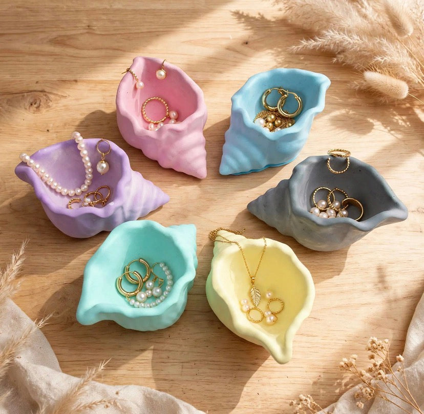 Sea Shell Ceramic Jewellery Trinket Tray