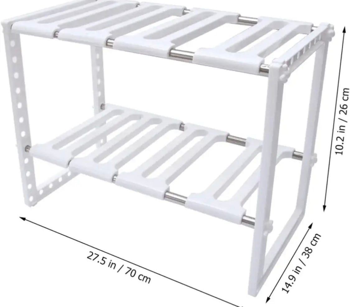 Adjustable Under Sink Organizer Shelf