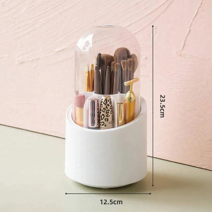 Rotating Brushes Holder with Dustproof Lid