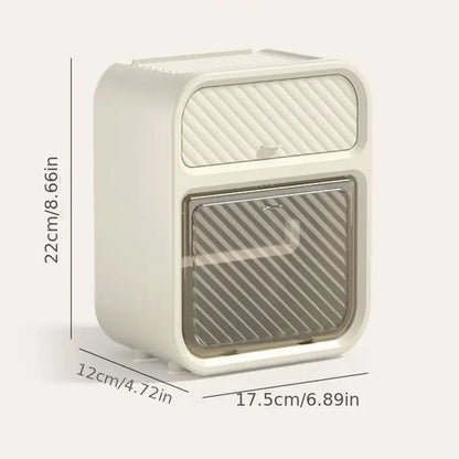 Wall Mounted Tissue Holder with Drawer