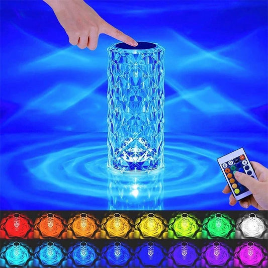 16 Colours LED Touch Lamp with Remote Control