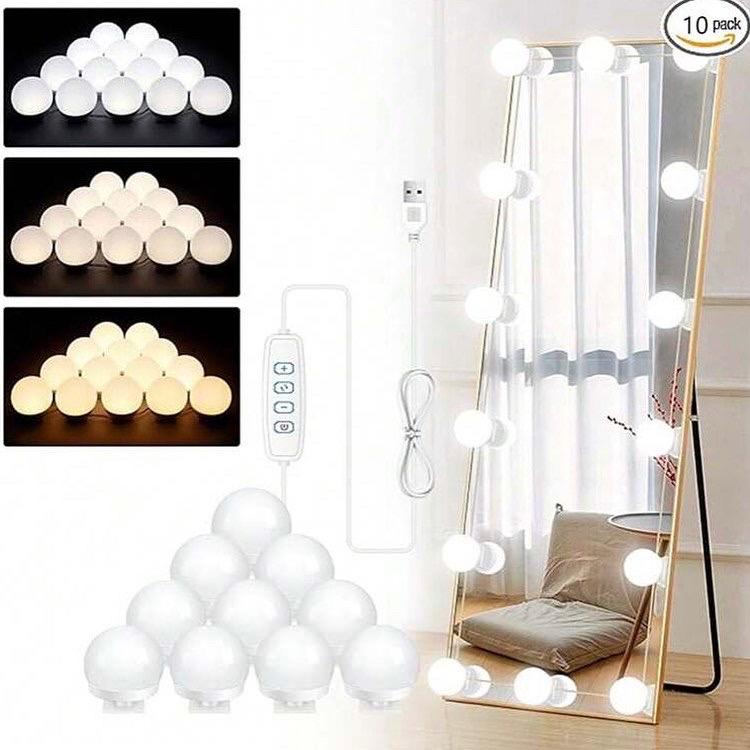 LED Light Vanity Bulbs with 3 Modes Changeable for Mirror