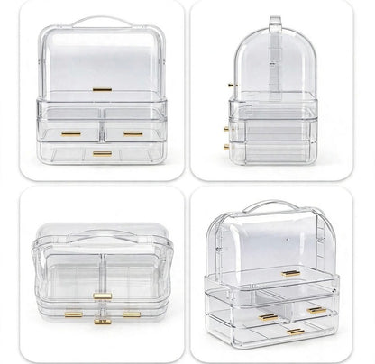 Mini Acrylic Makeup Organizer with Drawers