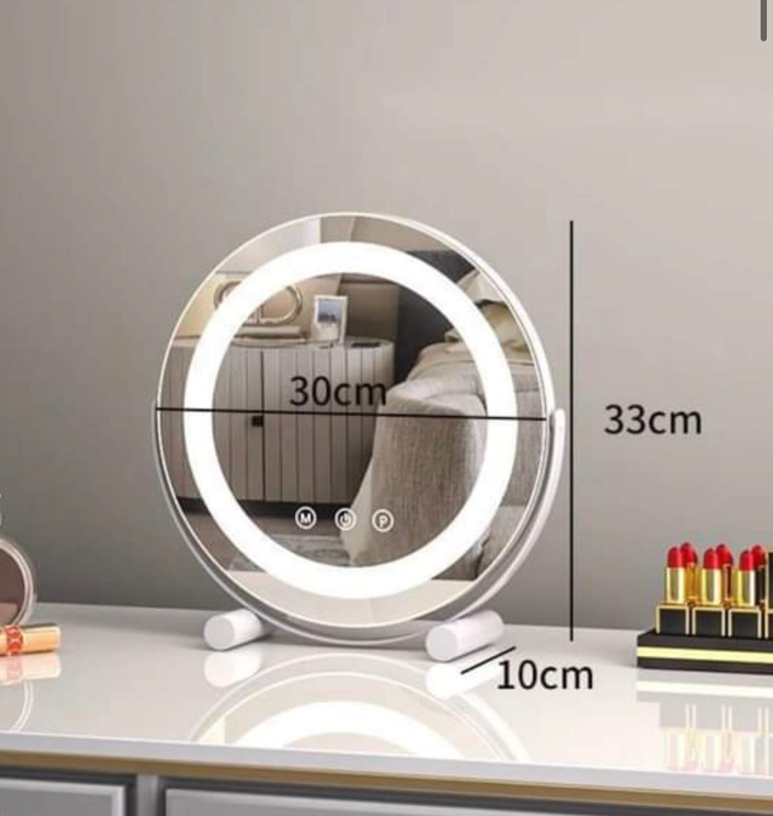 Led Vanity Mirror with 3 Light Changeable Modes