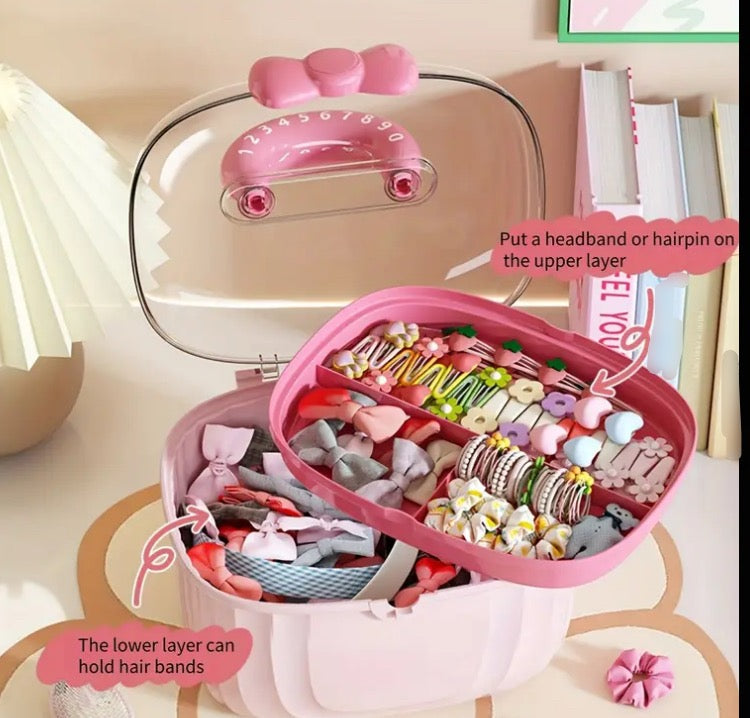 Cute Bow Cosmetic Storage Box